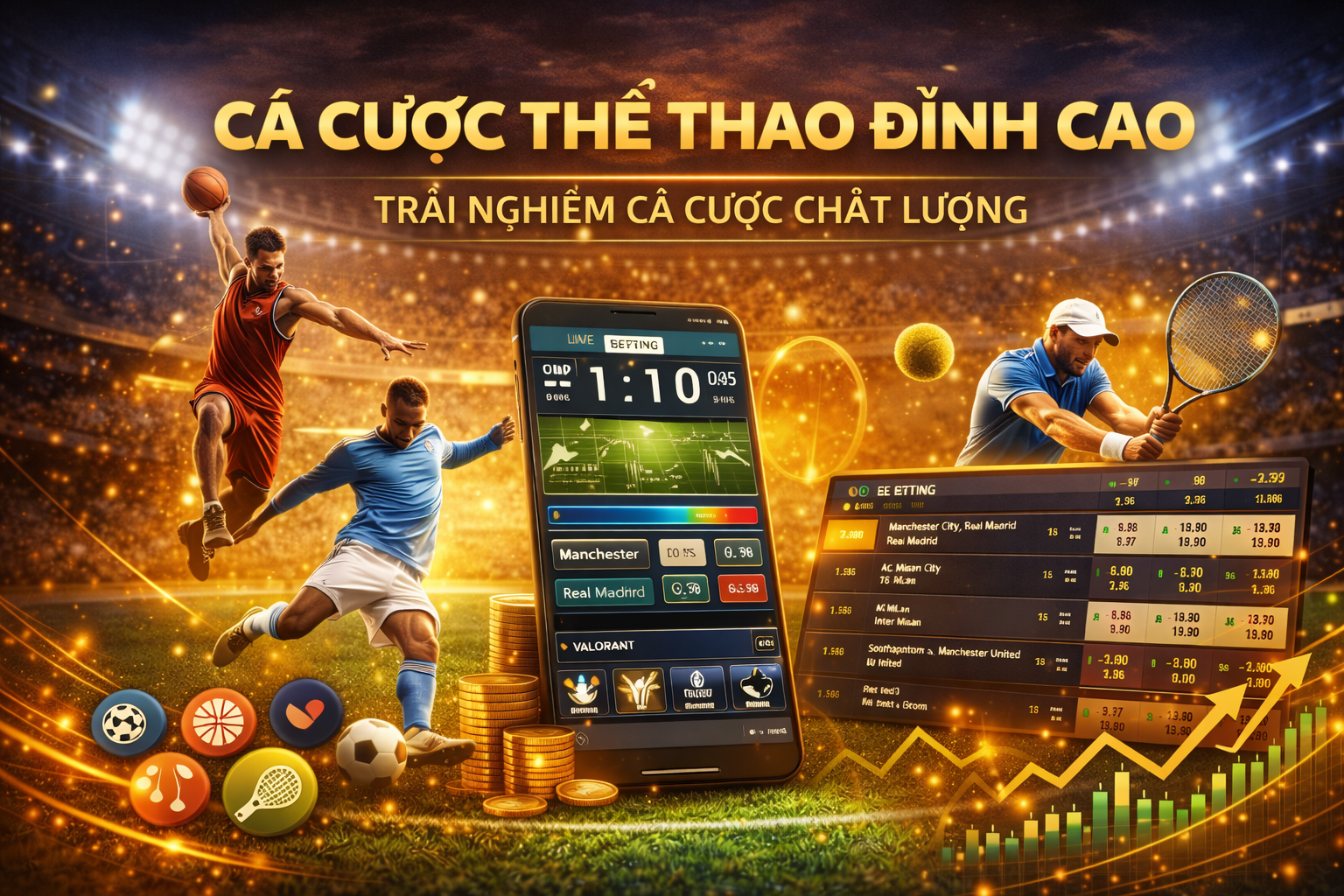 Trải nghiệm cá cược thể thao đỉnh cao