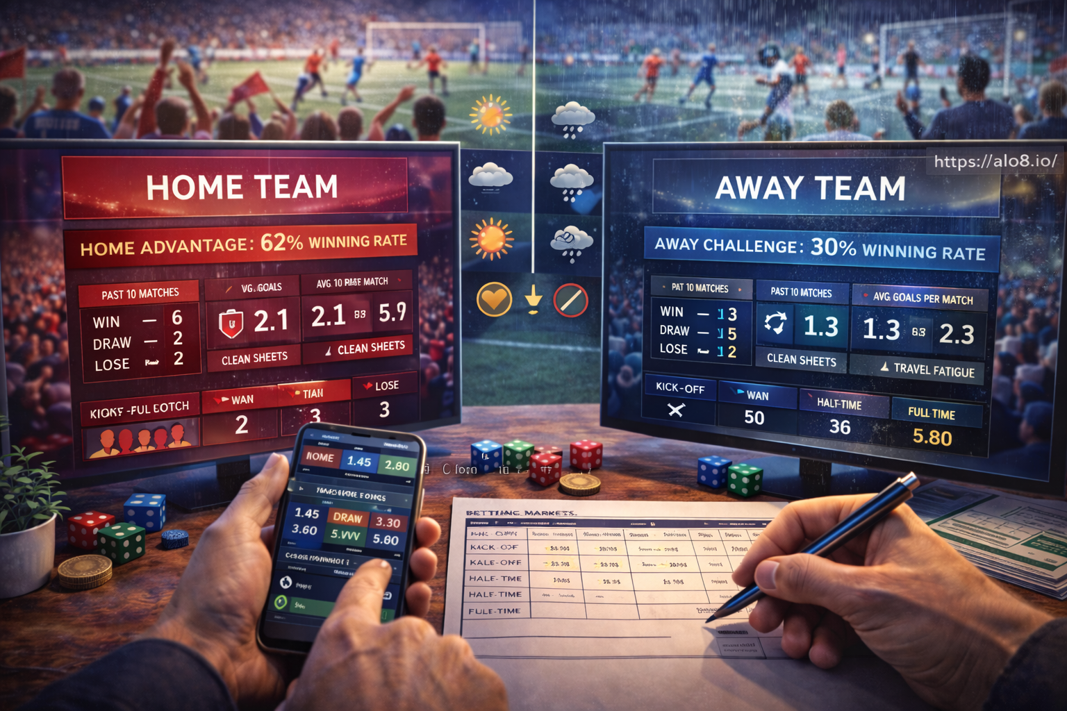 Lợi thế sân nhà vs thử thách sân khách