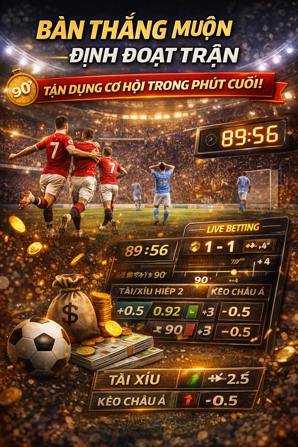 Bàn thắng muộn và cơ hội cược