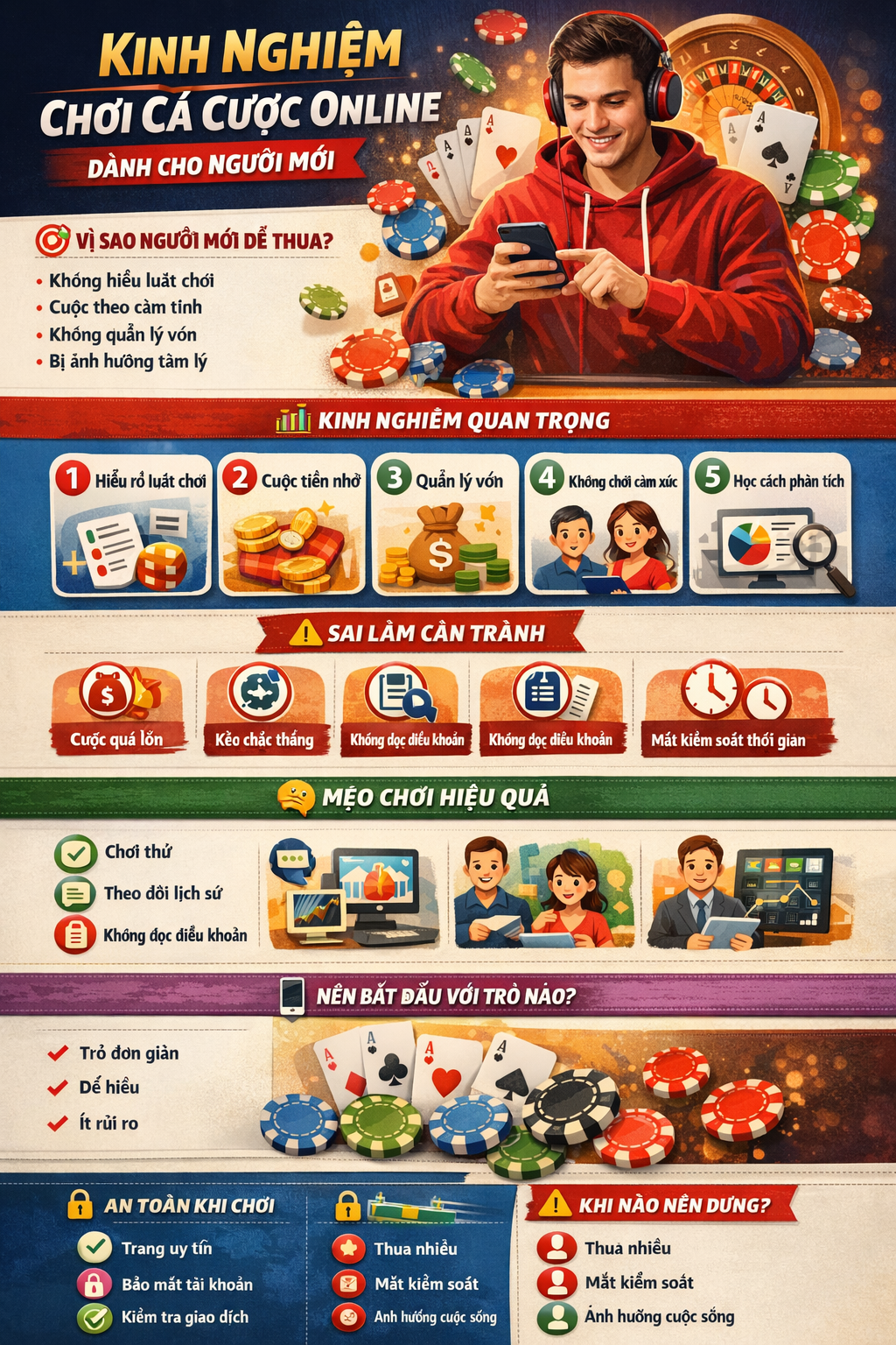 Kinh nghiệm chơi cá cược hiệu quả